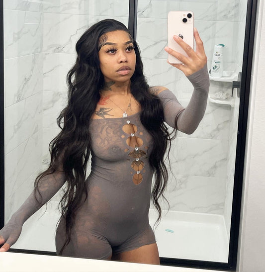 Laura Mesh Romper