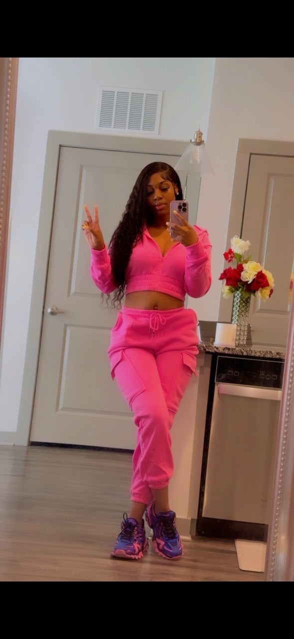 Brandy Crop Sweat Suit
