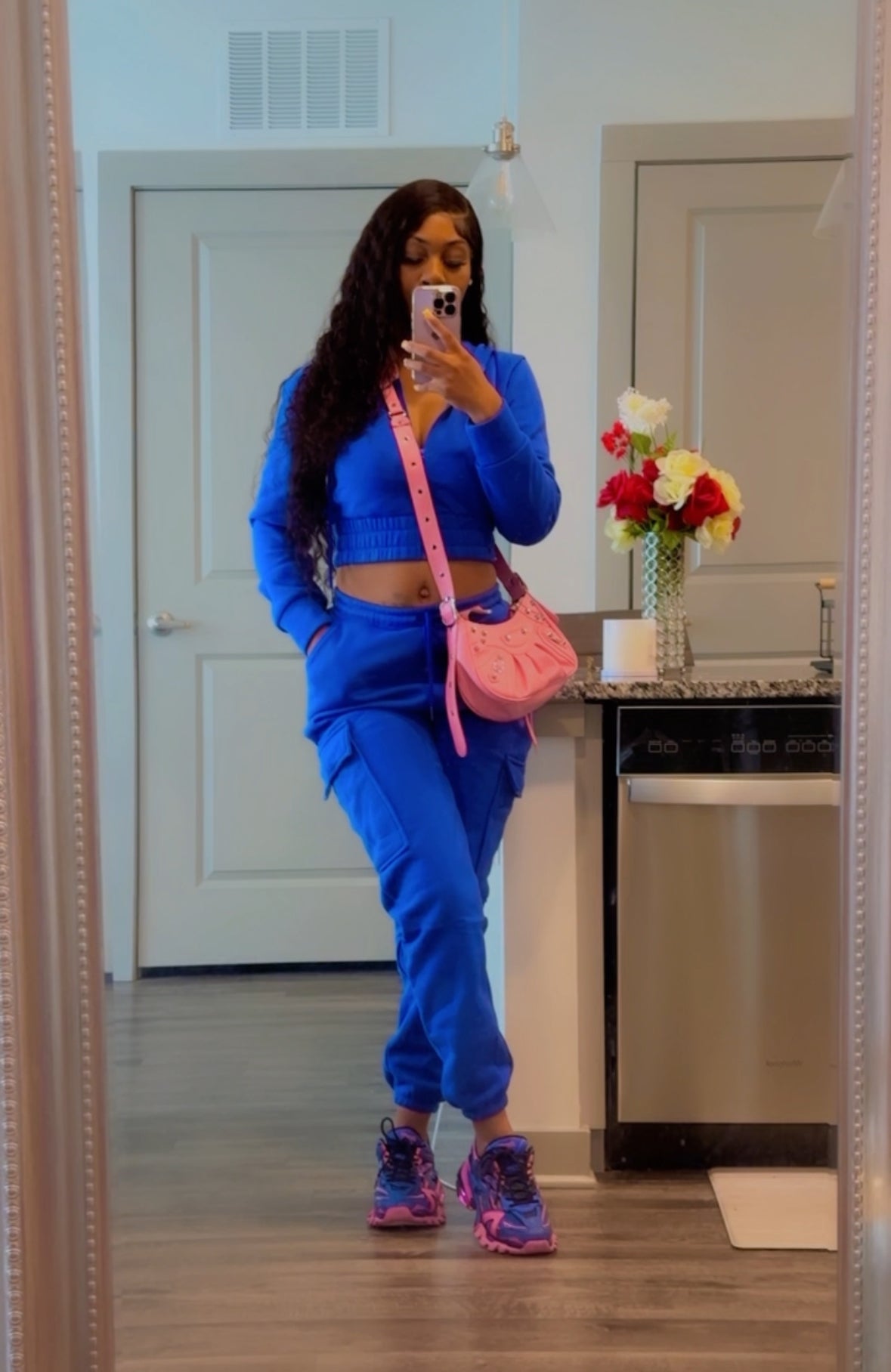 Brandy Crop Sweat Suit