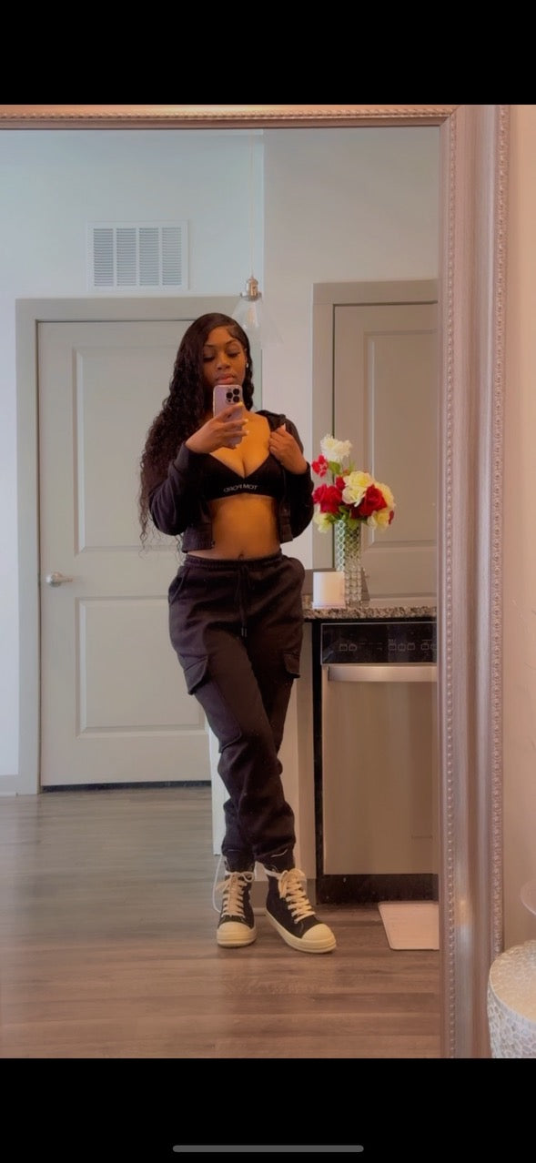 Brandy Crop Sweat Suit